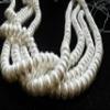 100pcs White Sea Pearl Shell rondelle Spacer Beads 8X4mm 16inch -Necklace Making Supplies - Jewellery Beads view 3