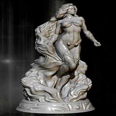 1/24 75mm Resin Superhero Model Kit Starfire Goddess Beautiful Girl Unpainted