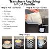 Phoenix Wick Candle Making Kit Transform Anything Into A Candle Candle Making Kit with Wick + 7oz Wax (Lemon Verbena Scent) view 4