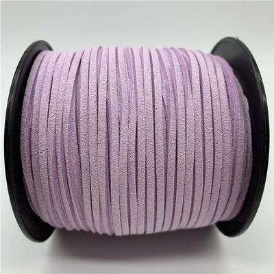 MOBSAN 5yards 3mm Double Sided Suede Braided Cord Korean Velvet Leather Handmade Beading Bracelet for Jewelry Making Supplies Bracelet Rope (Color : 08)