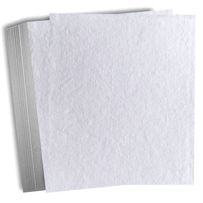 Deckle Papers Thick 300gsm Invitation Card Stock Made of Handmade Cotton Paper -Pack of 20 & 50 Eco Friendly Rags Paper, Wedding, Baby Shower Invitation Cards, Ivory White (5x7)