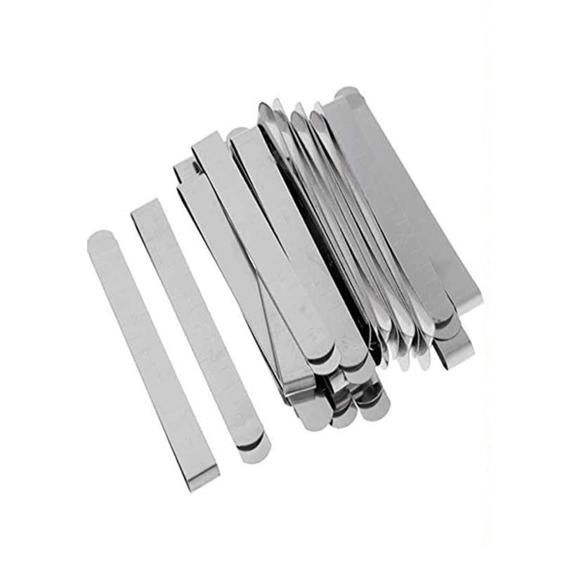 20 Pack Stainless Steel Hemming Clips Sewing Clips 3 Inches Measurement Rule, Crafting Sewing and Stitching Silver Hem Clips MEA