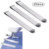 20 Pack Stainless Steel Hemming Clips Sewing Clips 3 Inches Measurement Rule, Crafting Sewing and Stitching Silver Hem Clips MEA view 4