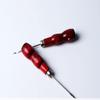 2pcs DIY Handmade Tool Wood Handle Steel Sewing Crochet Hook + Awl Leather Tools Straight Head Needle Shoe Repair Stitcher - (Color: Finger Thimbles) view 4
