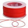 TONIFUL 0.8mm x 70 Yards Red Nylon Cord Satin String for Bracelet Jewelry Making Rattail Macrame Trim Cord Necklace Bulk Beading Thread Kumihimo Chinese Knot Craft view 1