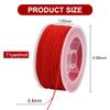 TONIFUL 0.8mm x 70 Yards Red Nylon Cord Satin String for Bracelet Jewelry Making Rattail Macrame Trim Cord Necklace Bulk Beading Thread Kumihimo Chinese Knot Craft view 2