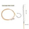 HARFINGTON 10pcs Waxed Necklace Cord Bulk, 23 Inches and 1.5mm Dia Necklace String Rope with Clasp for Pendants, Bracelets, Necklaces, Jewelry Making Beading Supplies, Khaki view 2