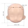 Biitfuu Blank Doll Head for 1/12 Ball Jointed Doll Sculpt Female Doll Head Parts Removable Silicone Doll Head (Normal White) view 2