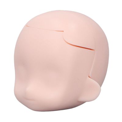 Biitfuu Blank Doll Head for 1/12 Ball Jointed Doll Sculpt Female Doll Head Parts Removable Silicone Doll Head (Pink)
