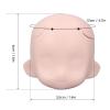 Biitfuu Blank Doll Head for 1/12 Ball Jointed Doll Sculpt Female Doll Head Parts Removable Silicone Doll Head (Pink) view 2