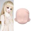 Biitfuu Blank Doll Head for 1/12 Ball Jointed Doll Sculpt Female Doll Head Parts Removable Silicone Doll Head (Pink) view 3