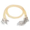 HARFINGTON 10pcs Waxed Necklace Cord Bulk, 16 Inches and 1.5mm Dia Necklace String Rope with Clasp for Pendants, Bracelets, Necklaces, Jewelry Making Beading Supplies, Beige White view 1