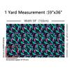 jejeloiu Feather Fabric by The Yard, Dreamy Bird Feather Print Upholstery Fabric for Chairs Sofa Couch, Luxury Purple Teal Outdoor Fabric Waterproof, 3 Yards view 2