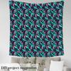 jejeloiu Feather Fabric by The Yard, Dreamy Bird Feather Print Upholstery Fabric for Chairs Sofa Couch, Luxury Purple Teal Outdoor Fabric Waterproof, 3 Yards view 3