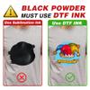 A-SUB DTF Powder, 35.3oz Black DTF Transfer Powder, Hot Melt Adhesive DTF Powder Works with DTF Printers, DTF Transfer Film and Ink for Digital Prints on Dark Color Fabric and Any Material Fabric view 2