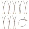Bestewelry 10Pcs Nylon Twisted Cord Bracelet Making Adjustable Slider Bracelets with Golden Brass Findings for DIY Jewelry Making Accessories 9 inch(22.9cm) view 1