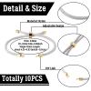 Bestewelry 10Pcs Nylon Twisted Cord Bracelet Making Adjustable Slider Bracelets with Golden Brass Findings for DIY Jewelry Making Accessories 9 inch(22.9cm) view 3