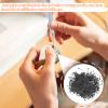 400PCS 2mm Glass Eyes for Crafts, Needle Felting Eyes Crochet Safety Eyes for Stuffed Animals, Needle Felting Bears, Making Crafts Needle Felting Supplies view 2