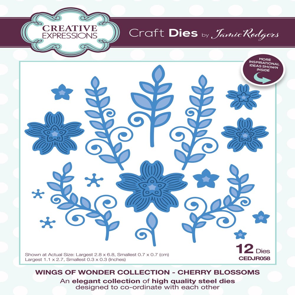 Creative Expressions Craft Dies By Jamie Rodgers-Cherry Blossoms