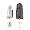 9mm Rivets Kit (1000 Sets) with Hand Press Machine, Dies and Hole Punch. Leather Rivets Single Round Cap Metal Stud Fasteners for Bag Belt Wallet Jeans(Red Press& Gold Rivets) view 3