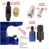 9mm Rivets Kit (1000 Sets) with Hand Press Machine, Dies and Hole Punch. Leather Rivets Single Round Cap Metal Stud Fasteners for Bag Belt Wallet Jeans(Red Press& Gold Rivets) view 4