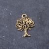 Ruwado 50 Pcs Tree Charms Tree of Life Pendants Beads Metal Accessories for DIY Jewelry Making Kit Jewelry Findings Supplies Crafting Art Project Necklace Bracelet Key Chain (Antique Gold) view 2