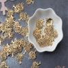 Ruwado 50 Pcs Tree Charms Tree of Life Pendants Beads Metal Accessories for DIY Jewelry Making Kit Jewelry Findings Supplies Crafting Art Project Necklace Bracelet Key Chain (Antique Gold) view 3