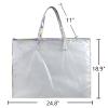 Transparent Art Portfolio Carry Bag Multipurpose Zippered Artist Portfolios Case Tote Drawing Board Poster Storage Bag with Pocket for Transport Storage Painting Sketching Drawing Art Supplies view 2