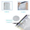 Transparent Art Portfolio Carry Bag Multipurpose Zippered Artist Portfolios Case Tote Drawing Board Poster Storage Bag with Pocket for Transport Storage Painting Sketching Drawing Art Supplies view 4