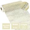 HUIHUANG Gold Mesh Ribbon for Christmas Tree, 10 inch White with Deluxe Gold Wide Foil Deco Mesh for Christmas, Wreaths Making Supplies, Tree Decor, Swags, Garland and Bows -10 Yards view 2