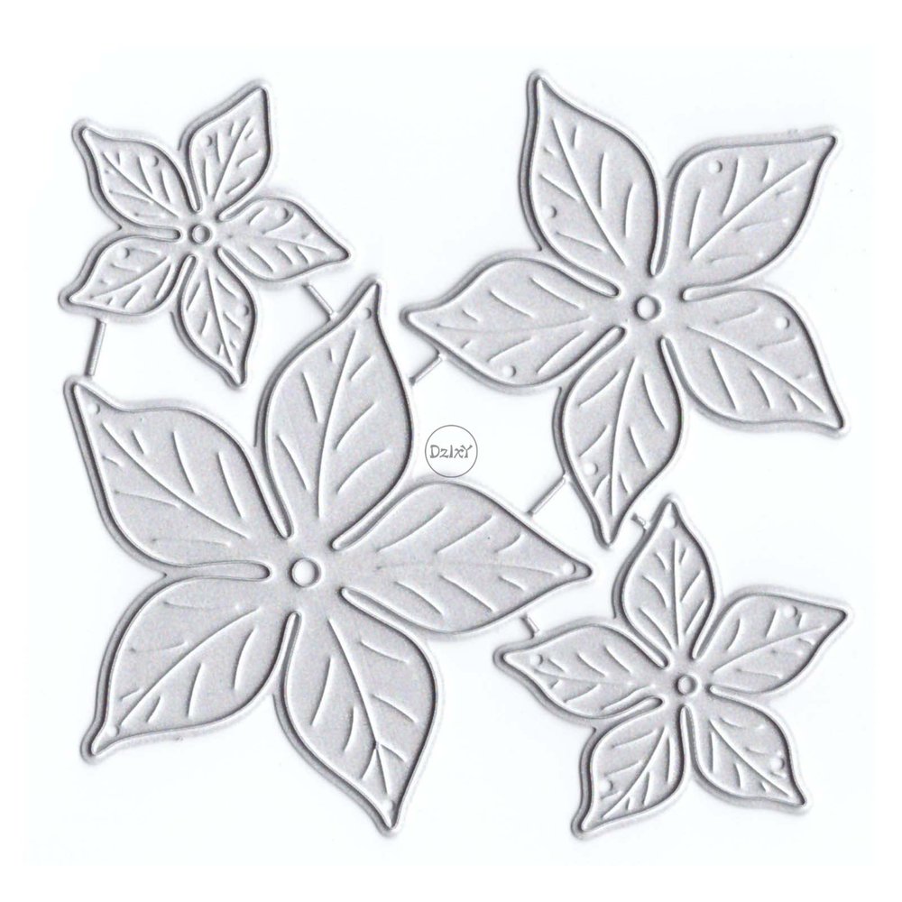 DzIxY Overlap Foliage Metal Cutting Dies for Card Making Kit Embossing Paper Die Cuts Scrapbook Machine Stencils Storage Pockets Supplies