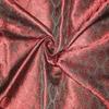Silk Brocade Fabric Greenish Black & Red 44" BRO80[4] view 1