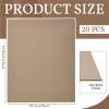 20 Pcs Book Board, Binders Board Chipboard Designer Bookboard Kraft Heavy Duty Chipboard Sheets Bookbinding Supplies for Book Binding Cover (Gray, 12.5 x 10 Inch 22PT) view 2