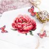 Magic Needle Zweigart Edition Counted Cross Stitch kit Red Peony, 11x11cm, DIY view 2