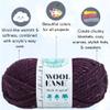 Lion Brand Wool Ease Thick & Quick Raisin 640-144 (6-Skeins - Same Dye Lot) #6 S Bulky Acrylic-Wool Yarn for Crocheting and Knitting with Project Bag view 2