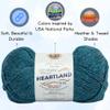 Lion Brand Heartland Glacier Bay 136-105 (6-Skeins - Same Dye Lot) Worsted Medium #4 Acrylic Yarn for Crocheting and Knitting with Project Bag view 2