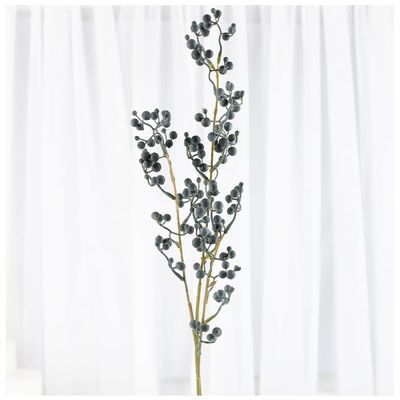 Factory Direct Craft Group of 2 Artificial Blueberry Stems for Everyday Arrangements and Home Decor