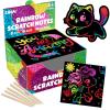 ZMLM 165 Pcs Rainbow Scratch Paper Art Notes - Crafts for Kids Ages 4-8, Classroom Prizes, 1st 2nd 3rd Grade School Activity Bulk, Student Gifts from Teacher(Holographic) view 1