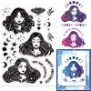 GLOBLELAND Magical Lady Clear Stamp for Card Making Decorative Astrology Magic Dreamy Occult Transparent Silicone Stamps for DIY Scrapbooking Supplies Embossing Paper Card Album Decoration Craft view 1