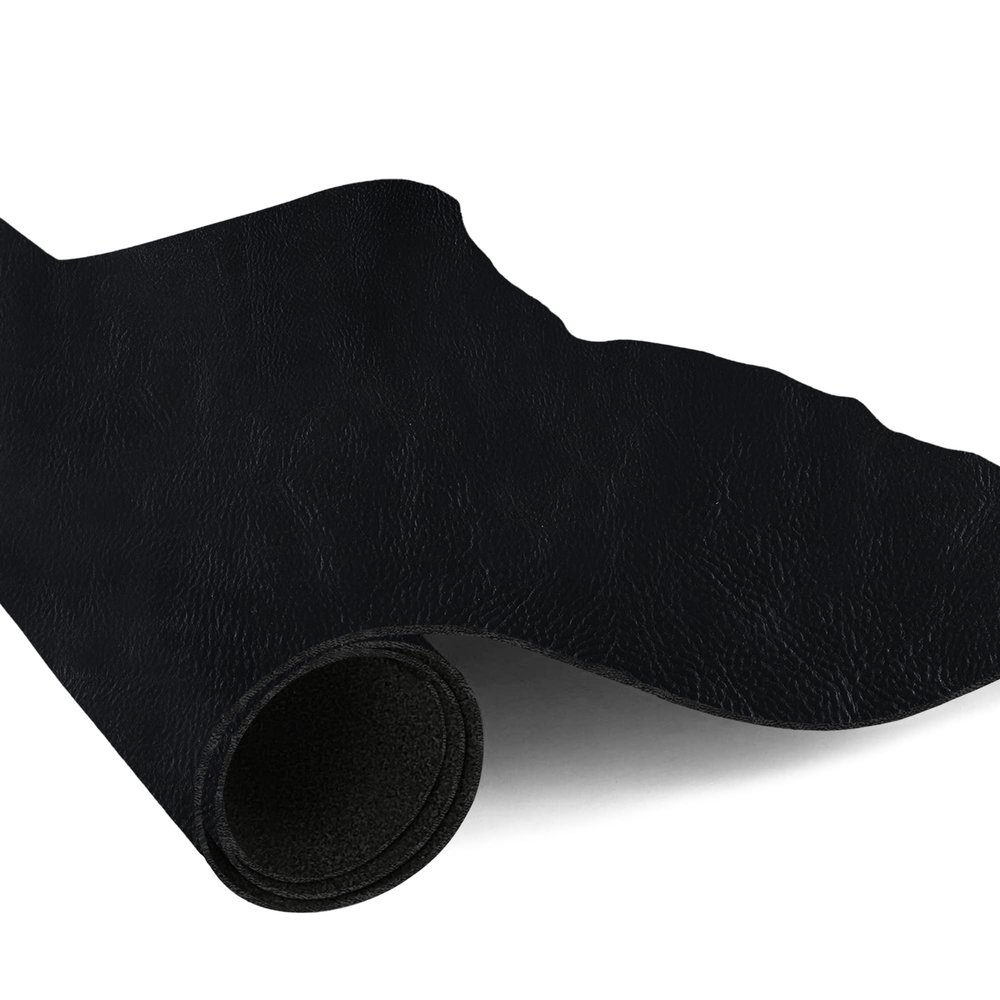 European Leather Work 5-6 oz. (2-2.4mm) Vegetable Tanned Leather Pre-Cut Size: 12x48 - Black - Natural Shrunken Grain Cowhide Craftsmen Grade Quality for Tooling, Carving, Engraving, Molding