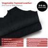 European Leather Work 5-6 oz. (2-2.4mm) Vegetable Tanned Leather Pre-Cut Size: 12x48 - Black - Natural Shrunken Grain Cowhide Craftsmen Grade Quality for Tooling, Carving, Engraving, Molding view 2