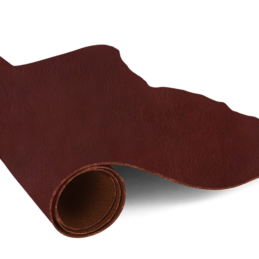 European Leather Work 5-6 oz. (2-2.4mm) Vegetable Tanned Leather Pre-Cut Size: 24x24 - Cognac - Natural Shrunken Grain Cowhide Craftsmen Grade Quality for Tooling, Carving, Engraving, Molding