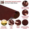 European Leather Work 5-6 oz. (2-2.4mm) Vegetable Tanned Leather Pre-Cut Size: 24x24 - Cognac - Natural Shrunken Grain Cowhide Craftsmen Grade Quality for Tooling, Carving, Engraving, Molding view 3