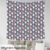 jejeloiu Sheep Upholstery Fabric By The Yard, Cute Sheep Pattern Reupholstery Fabric for Chairs,Farm Animals Decorative Soft Flannel, 10 Yards White Pink Blue view 3