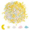 CRASPIRE 6611pcs Fake Sprinkles Polymer Sprinkles Faux Sprinkles Resin Sprinkles Clay Sprinkles Star & Moon & Cloud Fake Candy Sprinkles for Nail Art DIY Crafts Cake Phone Case view 1