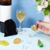 CRASPIRE Letter Ice Stamp with Removable Brass Head & Wood Handle - Vintage Floral J Ice Stamp for DIY Crafting Cocktail Whiskey Mojito Drinks Bar Making view 3
