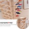 Ribbon Storage Display Rack Scarf Thread Holder Rotating, Sewing Embroidery Spool Organizer Storage Rack with 64 Spokes, Wooden Tower Stand Hair Braider/Separator Easy to Use view 2