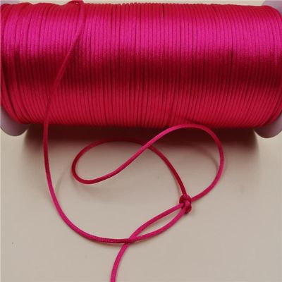 MOBSAN 2mm X 20M Color Braided Macrame Silk Cord Rope Thread Wire DIY Knot Satin Bracelets Making Findings Beading Bracelet Rope