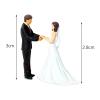 harayaa Resin 1:64 Wedding Figure S Gauge Desktop Ornament Miniature Scenes People Model Diorama Scenery Micro Landscape Layout Decoration, 2pcs view 4