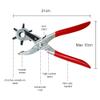 1PCS Eyelet Hole Puncher Leather Belt Hole Punch Plier Revolve Sewing Machine Bag Setter Tool Watchband Household leathercraft view 2